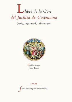 LLIBRE DE LA CORT DEL JUSTCIA DE COCENTAINA (1269-1290)
