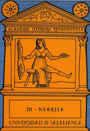 Cubierta del libro Nebrija y la introducción del Renacimiento en España, publicado por la Universidad de Salamanca