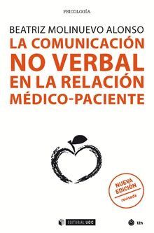 Cubierta del libro La comunicación no verbal en la relación médico-paciente (Editorial UOC). 