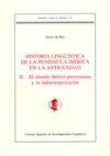 HISTORIA LINGISTICA DE LA PENNSULA IBRICA EN LA ANTIGEDAD VOL. II