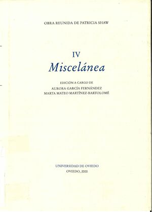 VOLUMEN IV. MISCELNEA