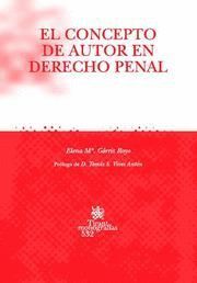 EL CONCEPTO DE AUTOR EN DERECHO PENAL