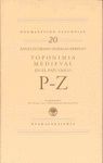 TOPONIMIA MEDIEVAL EN EL PAS VASCO. LETRAS P-Z (ONOMASTICON VASCONIAE XX)