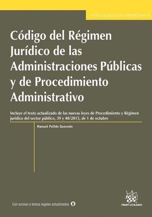 CDIGO DEL RGIMEN JURDICO DE LAS ADMINISTRACIONES PBLICAS Y DE PROCEDIMIENTO ADMINISTRATIVO CON J