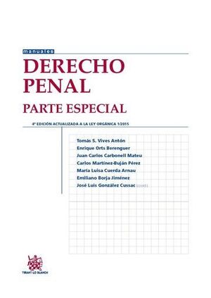 DERECHO PENAL PARTE ESPECIAL 4 EDICIN 2015