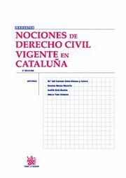 NOCIONES DE DERECHO CIVIL VIGENTE EN CATALUA