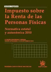 IMPUESTO SOBRE LA RENTA DE LAS PERSONAS FISICAS NORMATIVA ESTATAL Y AUTONOMICA