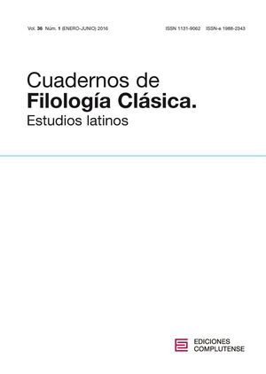 CUADERNOS DE FILOLOGA CLSICA. ESTUDIOS LATINOS VOL. 36, NM. 1